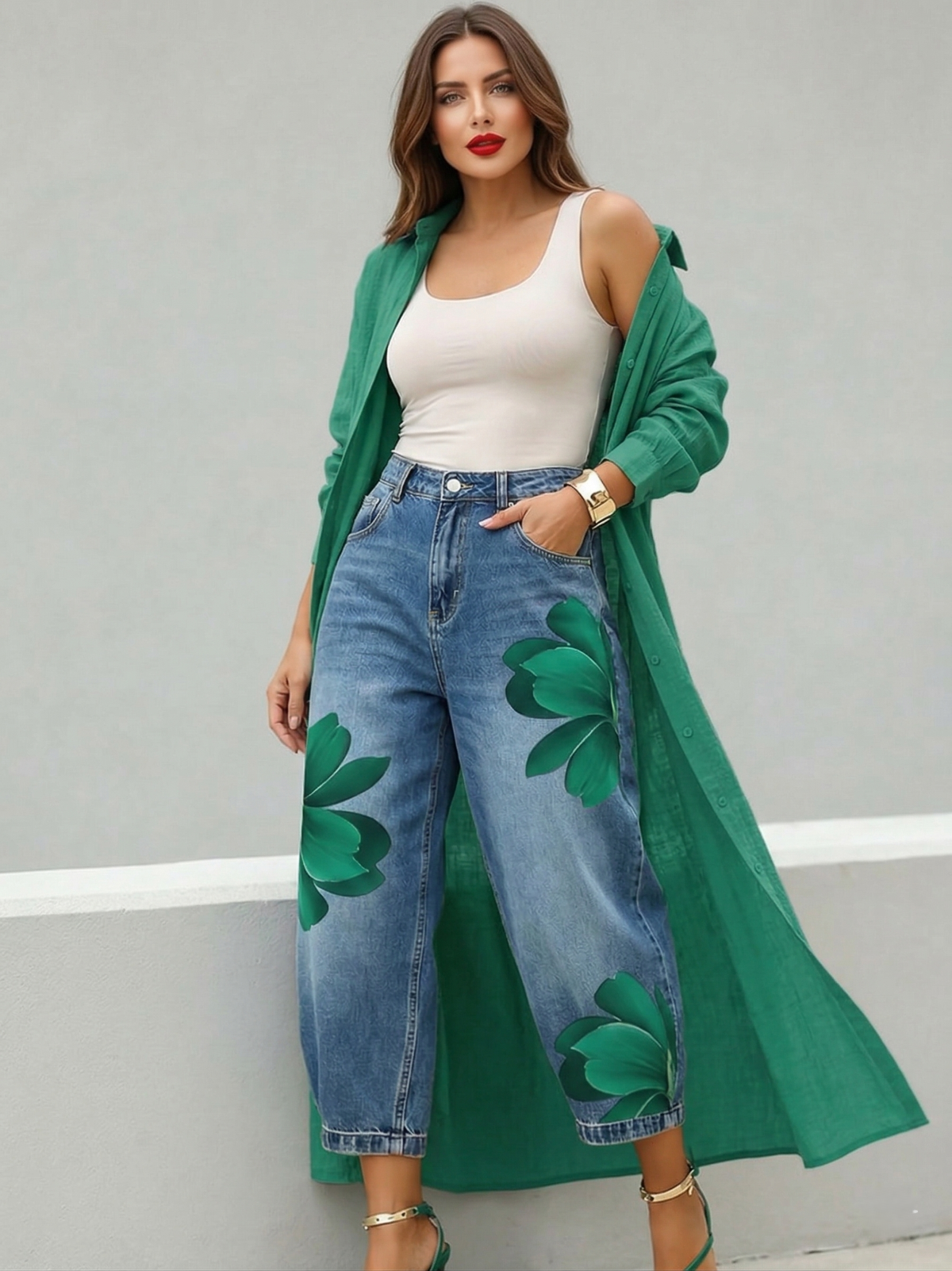 DUALINE DRESS & PANTS SET