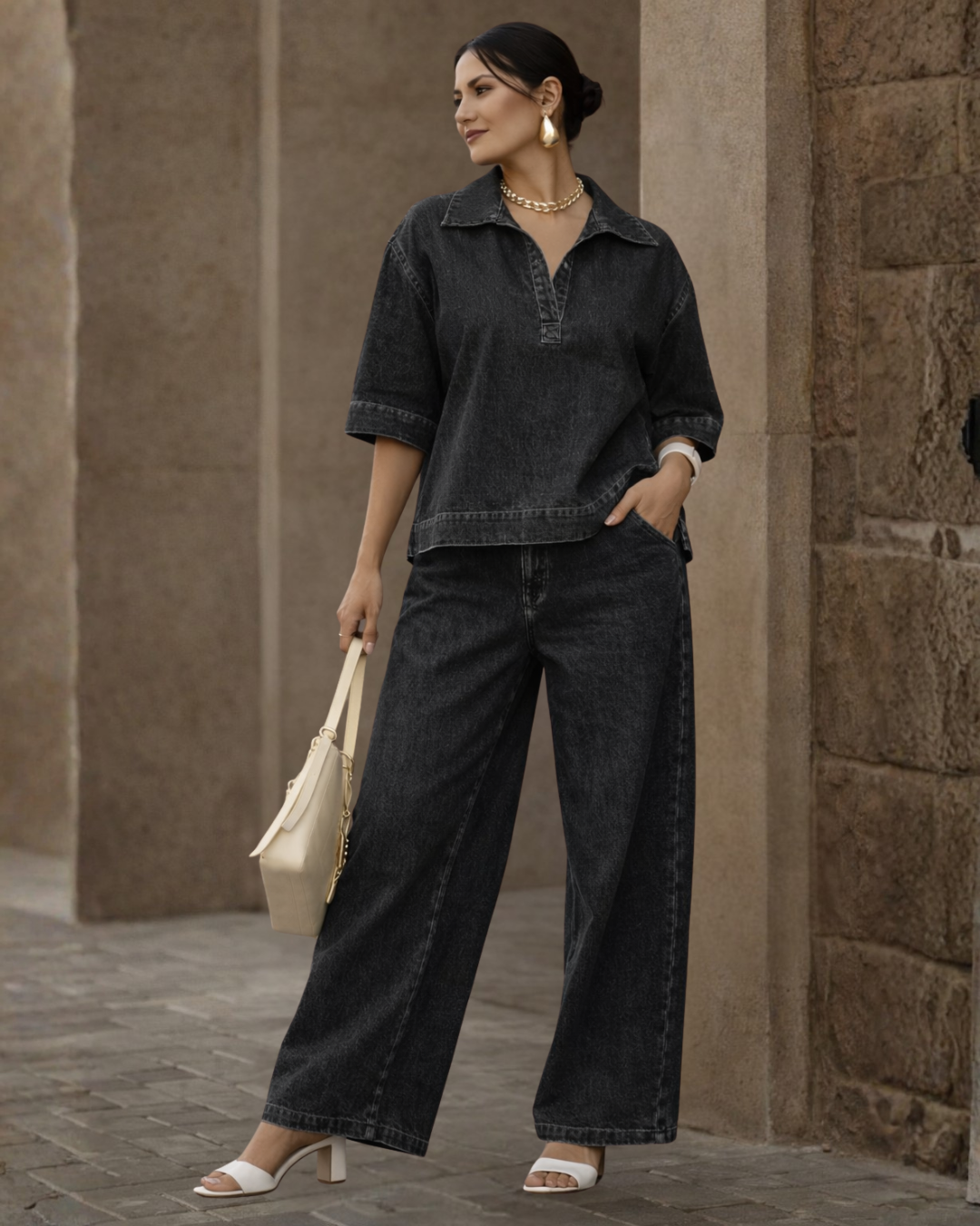 URBANOVA OVERSIZED DENIM SET