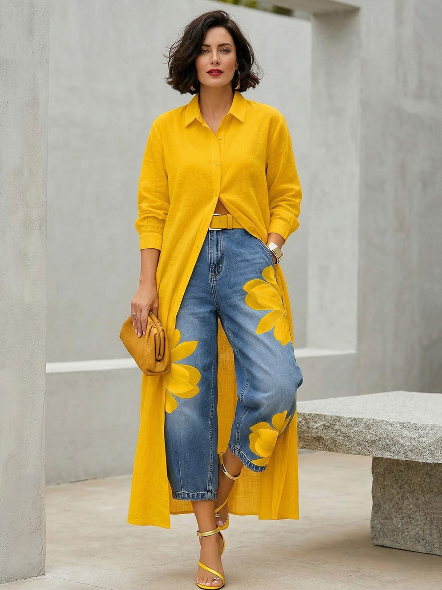 DUALINE DRESS & PANTS SET