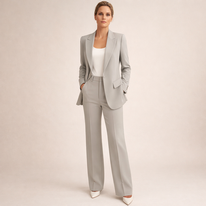 ELVARA – ELEGANT FLARED SUIT SET