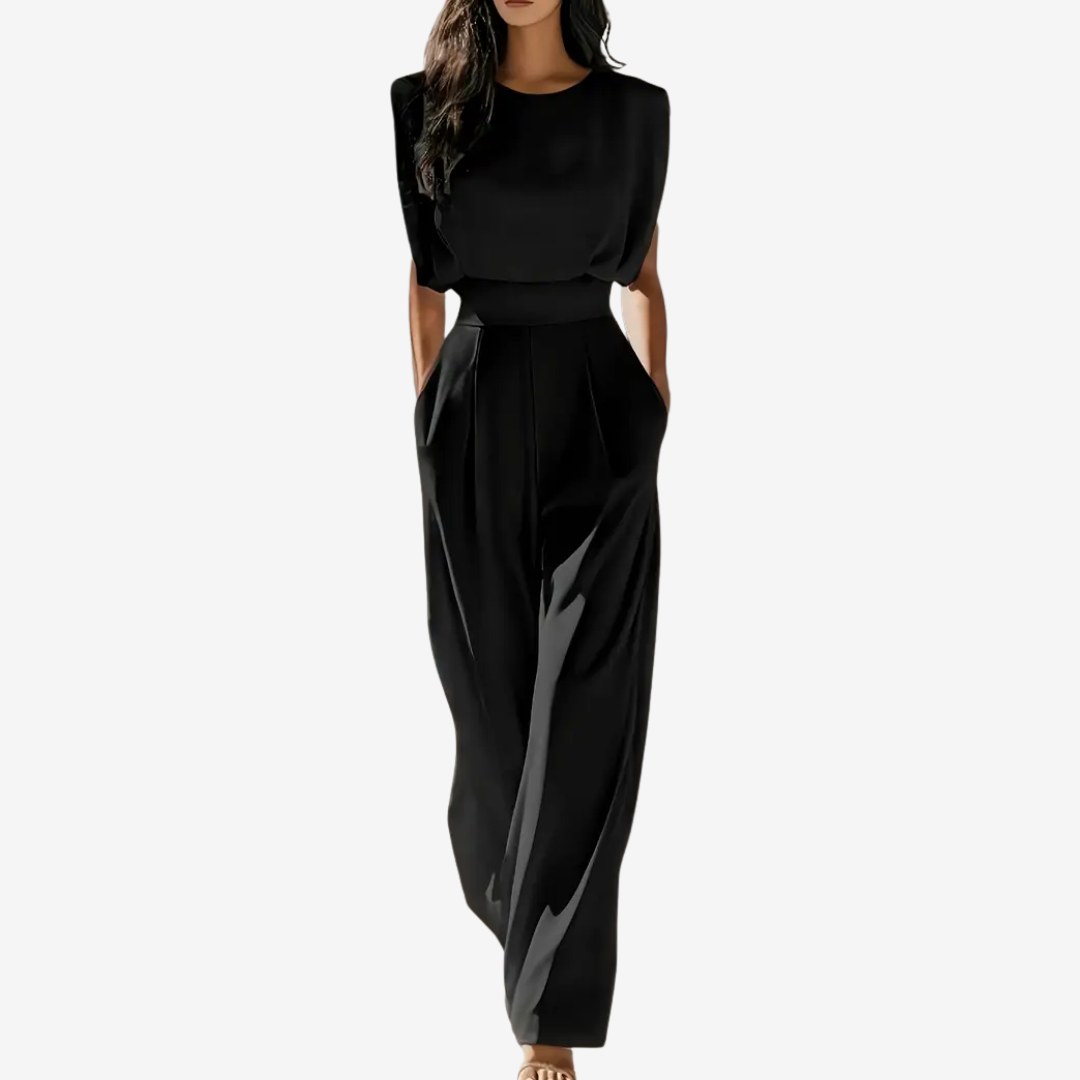 ARIELA – BELTED ELEGANT JUMPSUIT