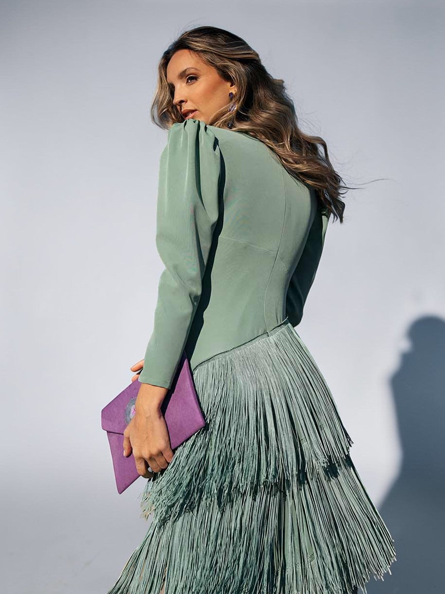 ELVIRA FRINGE ELEGANT DRESS