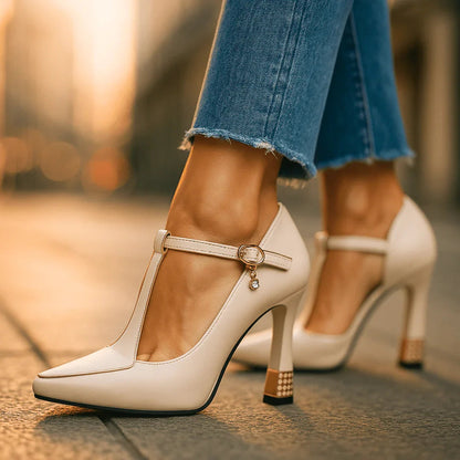 Vespera Luxe T-Strap Heels