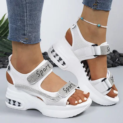 CRYSTARA ORTHOPEDIC PLATFORM SANDALS