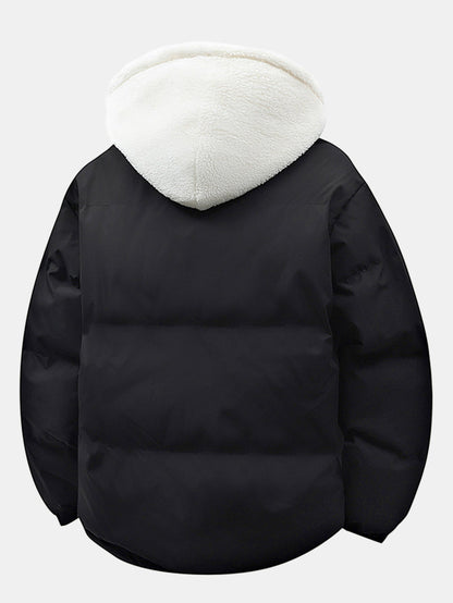 2 In 1 Teddy Hooded Puffer Coat