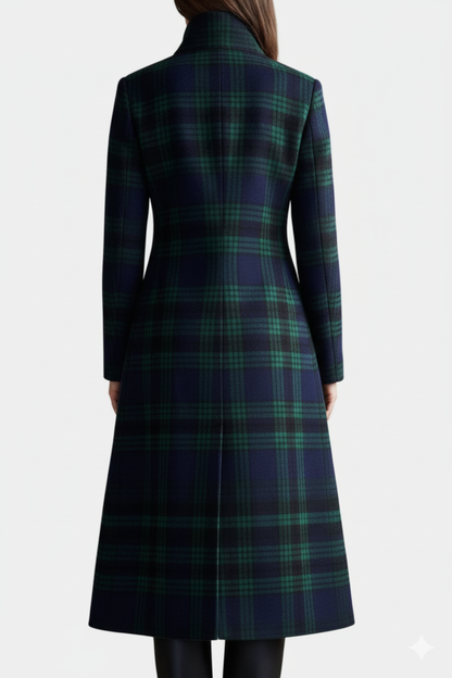 Glendine | Elegant Plaid Coat
