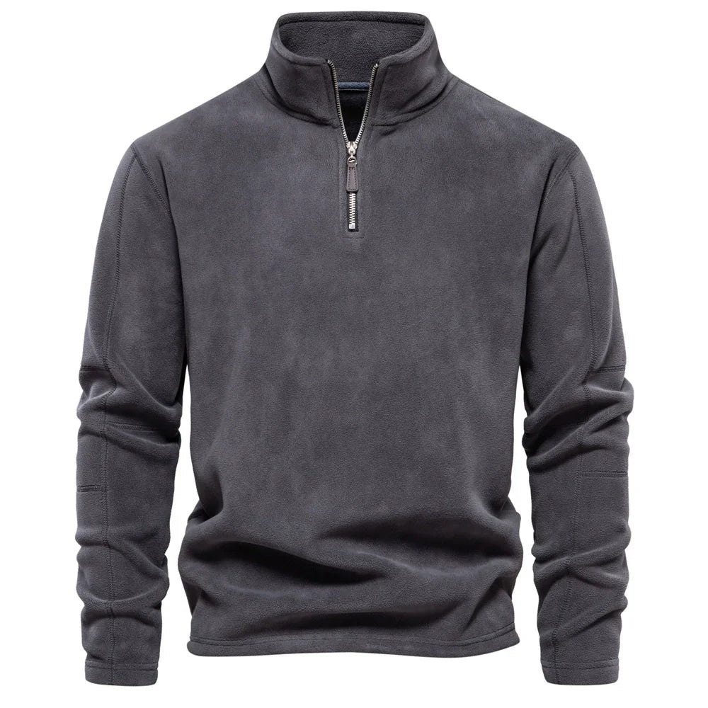 Half-Zip Sweatshirt – Fleece Long Sleeve