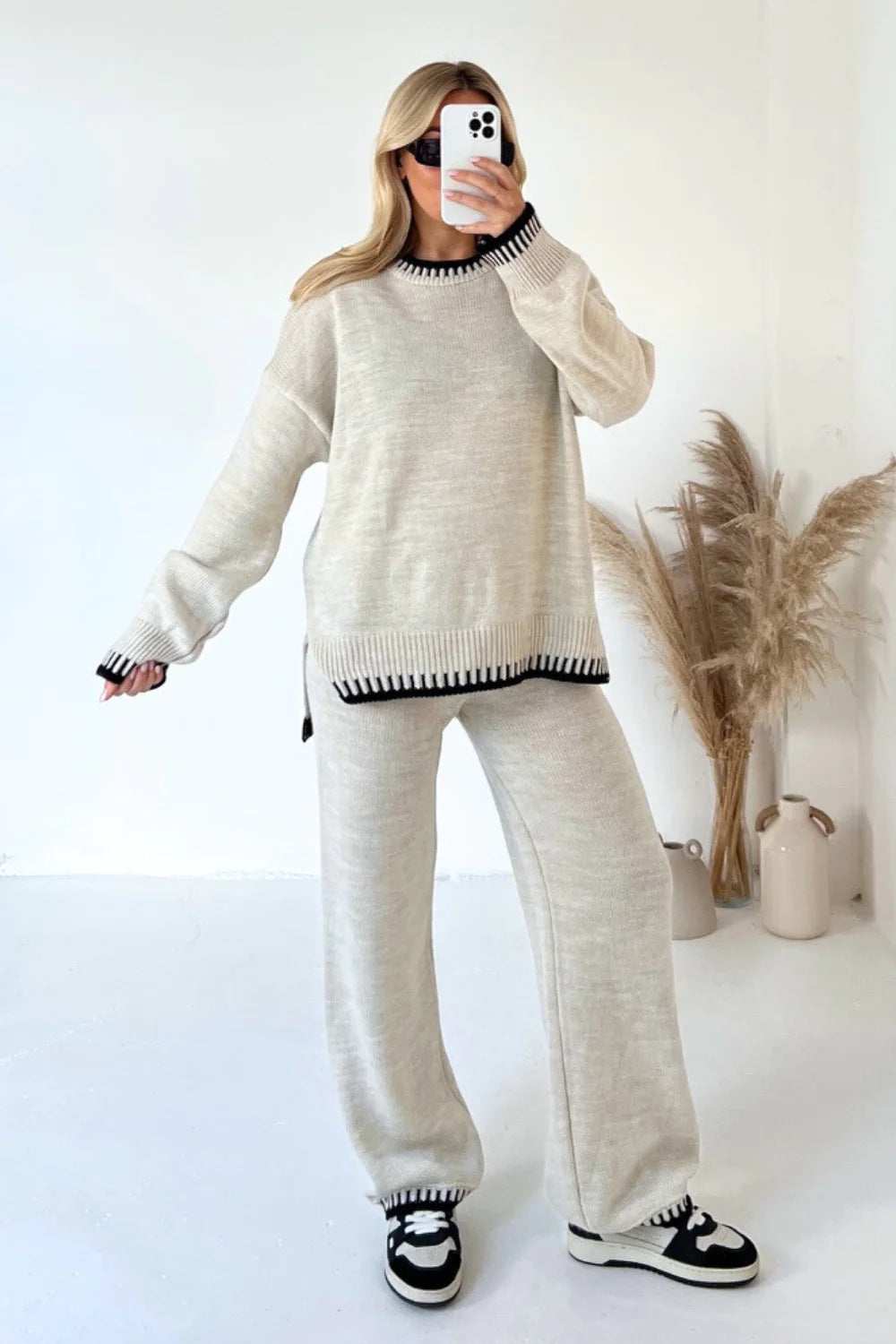 Knitted Two-piece Set