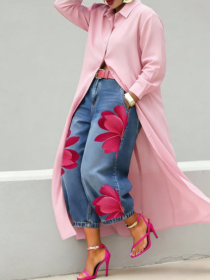 DUALINE DRESS & PANTS SET