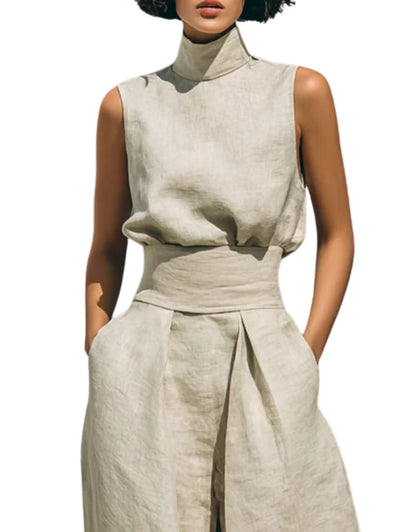 SOLVINA – RELAXED BLOUSE & WIDE-LEG SET