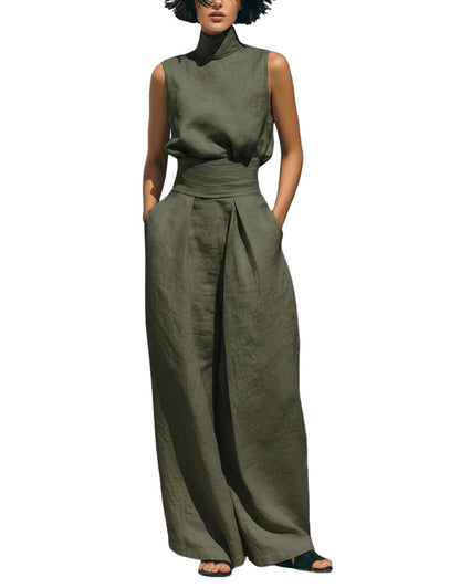 SOLVINA – RELAXED BLOUSE & WIDE-LEG SET