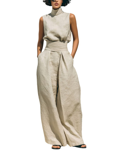 SOLVINA – RELAXED BLOUSE & WIDE-LEG SET