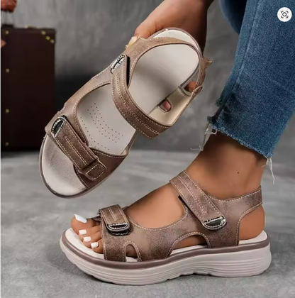 ZELARA WEDGE PLATFORM SANDALS