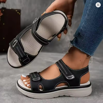 ZELARA WEDGE PLATFORM SANDALS