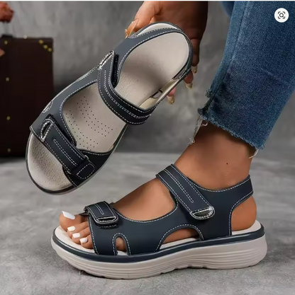 ZELARA WEDGE PLATFORM SANDALS