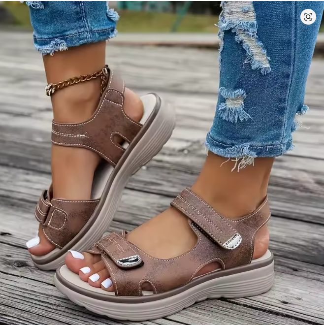 ZELARA WEDGE PLATFORM SANDALS