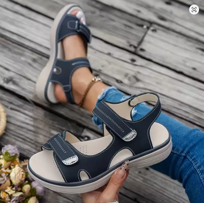 ZELARA WEDGE PLATFORM SANDALS