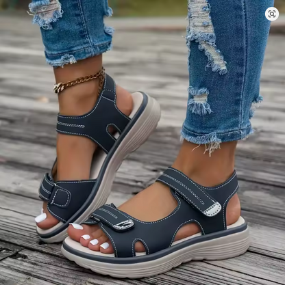 ZELARA WEDGE PLATFORM SANDALS