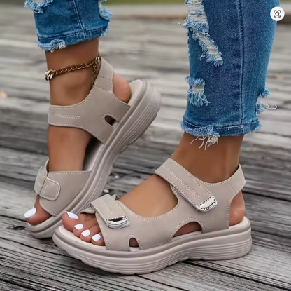 ZELARA WEDGE PLATFORM SANDALS