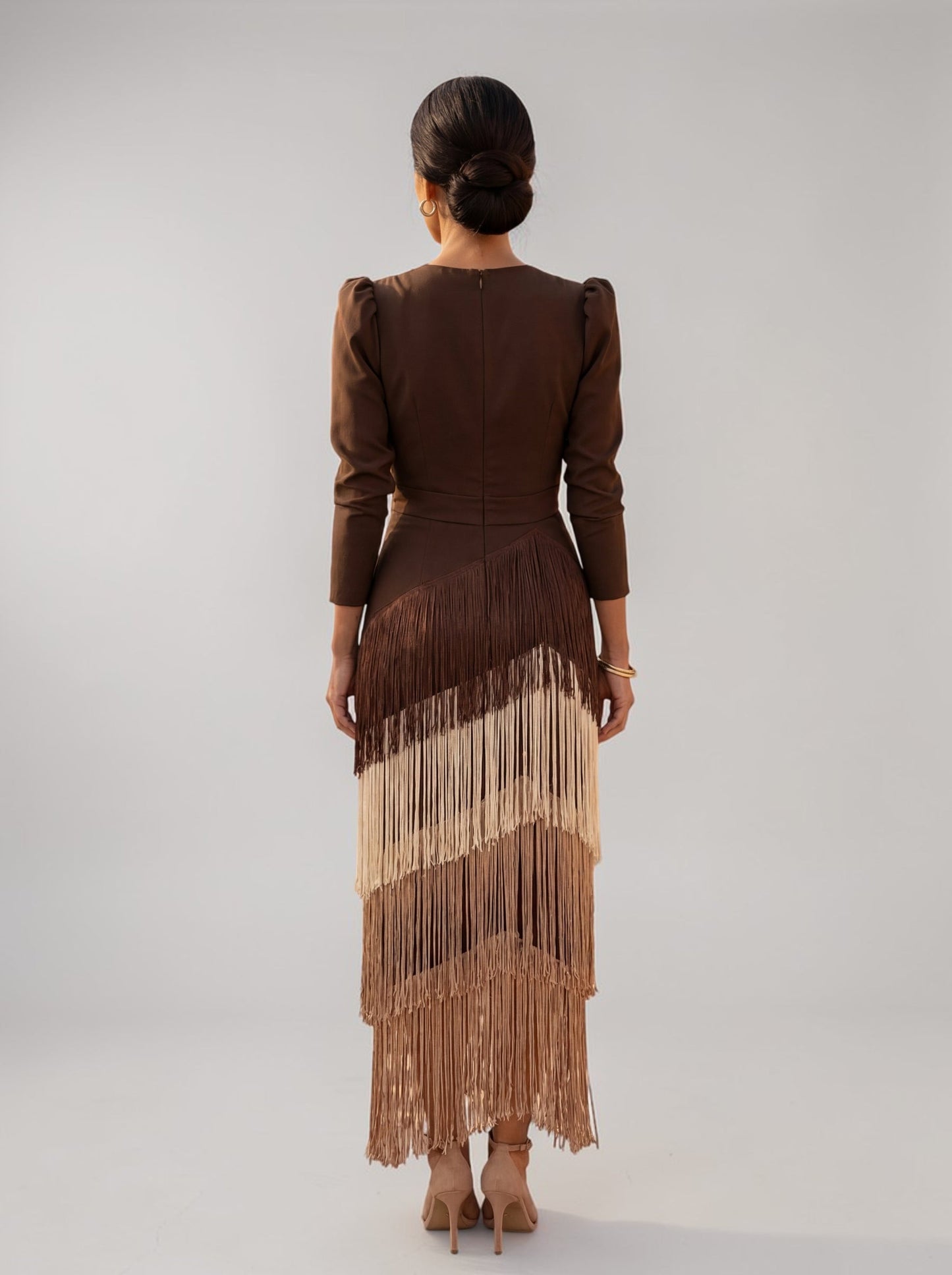 ELVIRA FRINGE ELEGANT DRESS