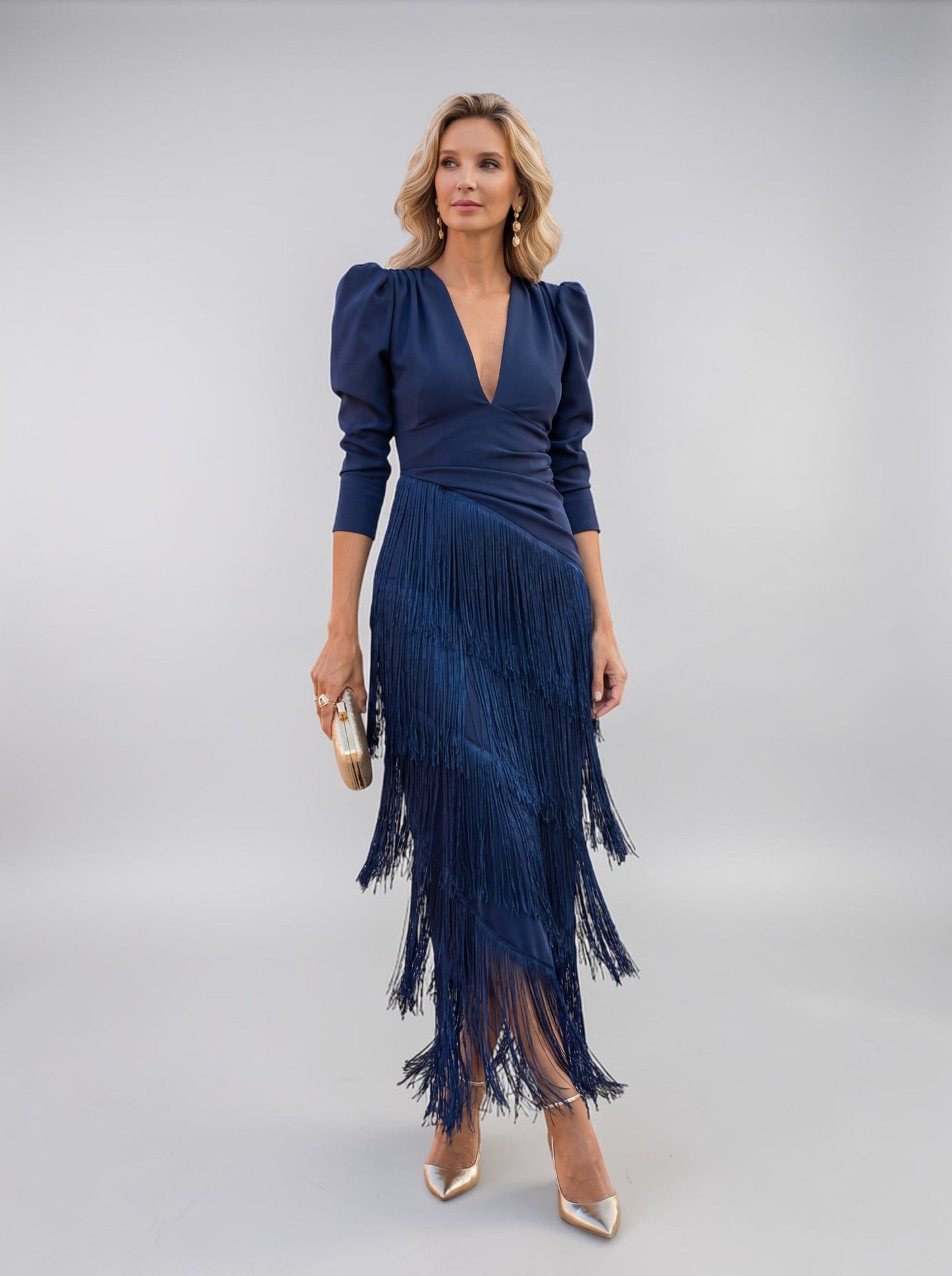 ELVIRA FRINGE ELEGANT DRESS