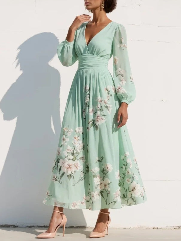 LUMIRA FLORAL MIDI DRESS