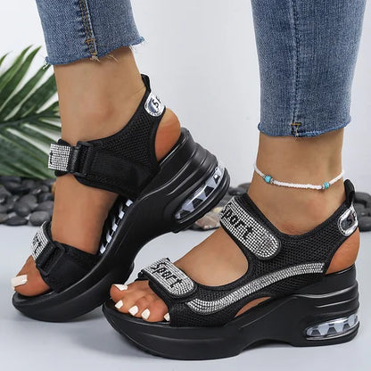 CRYSTARA ORTHOPEDIC PLATFORM SANDALS