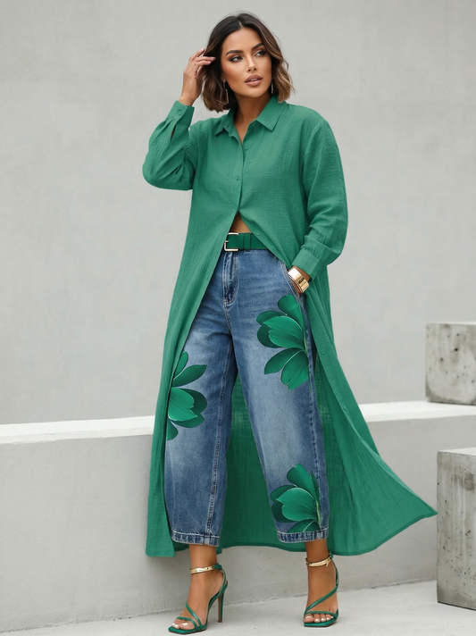 DUALINE DRESS & PANTS SET