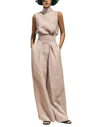 SOLVINA – RELAXED BLOUSE & WIDE-LEG SET