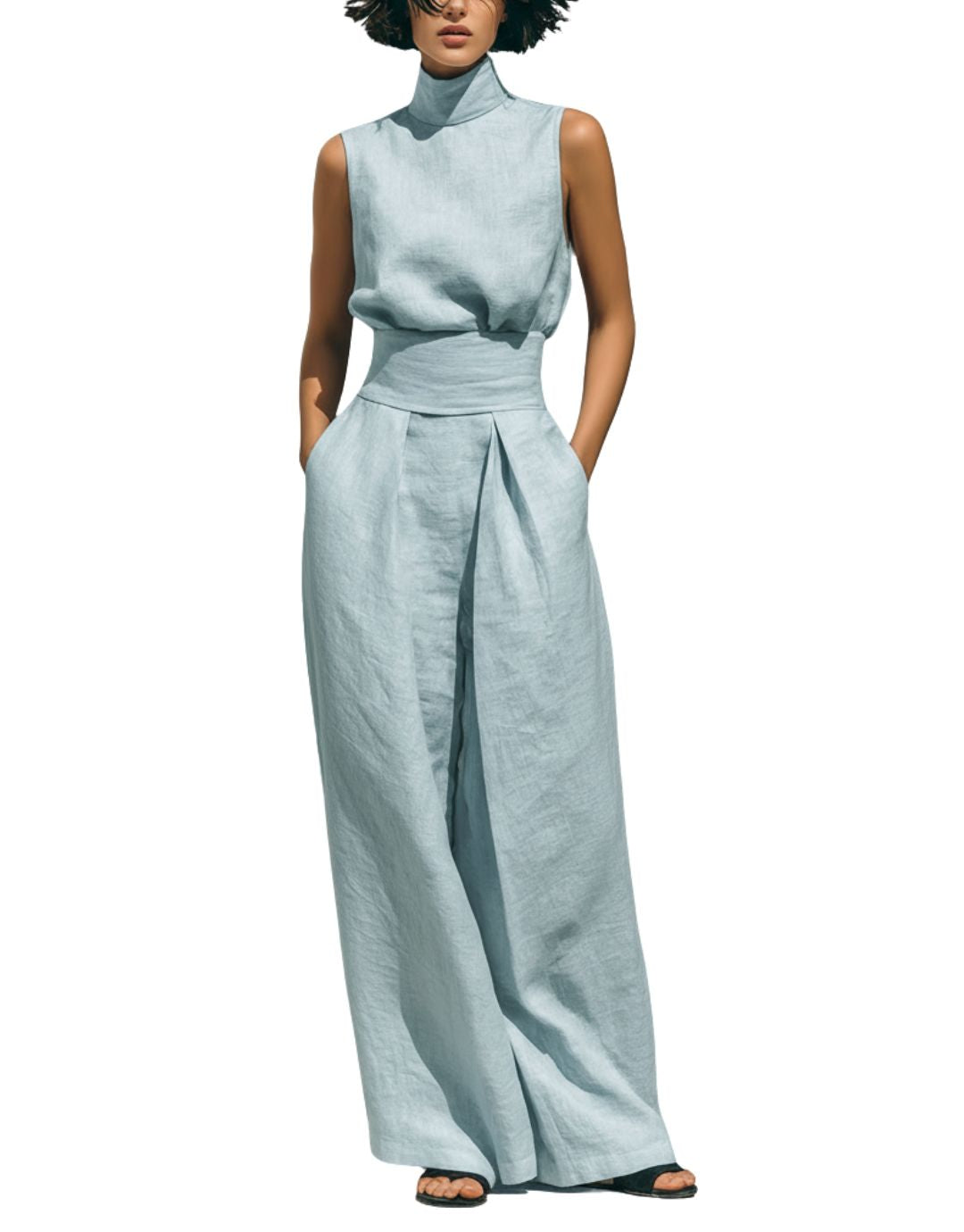 SOLVINA – RELAXED BLOUSE & WIDE-LEG SET
