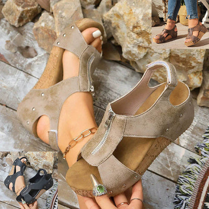 CORREVA ORTHOPEDIC WEDGE SANDALS