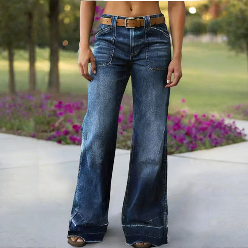 RETROVA FLARED DENIM JEANS